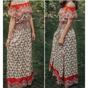 Anthropologie Patrons of Peace Dress Womens X-Small Maxi Boho Whimsical Dress